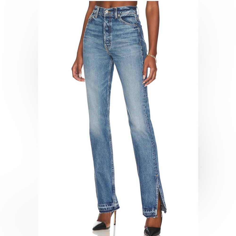 EB Denim Classic Straight Leg Jeans - Blue
